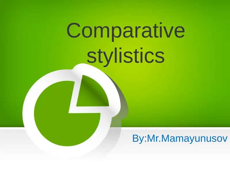 Comparativestylistics 1