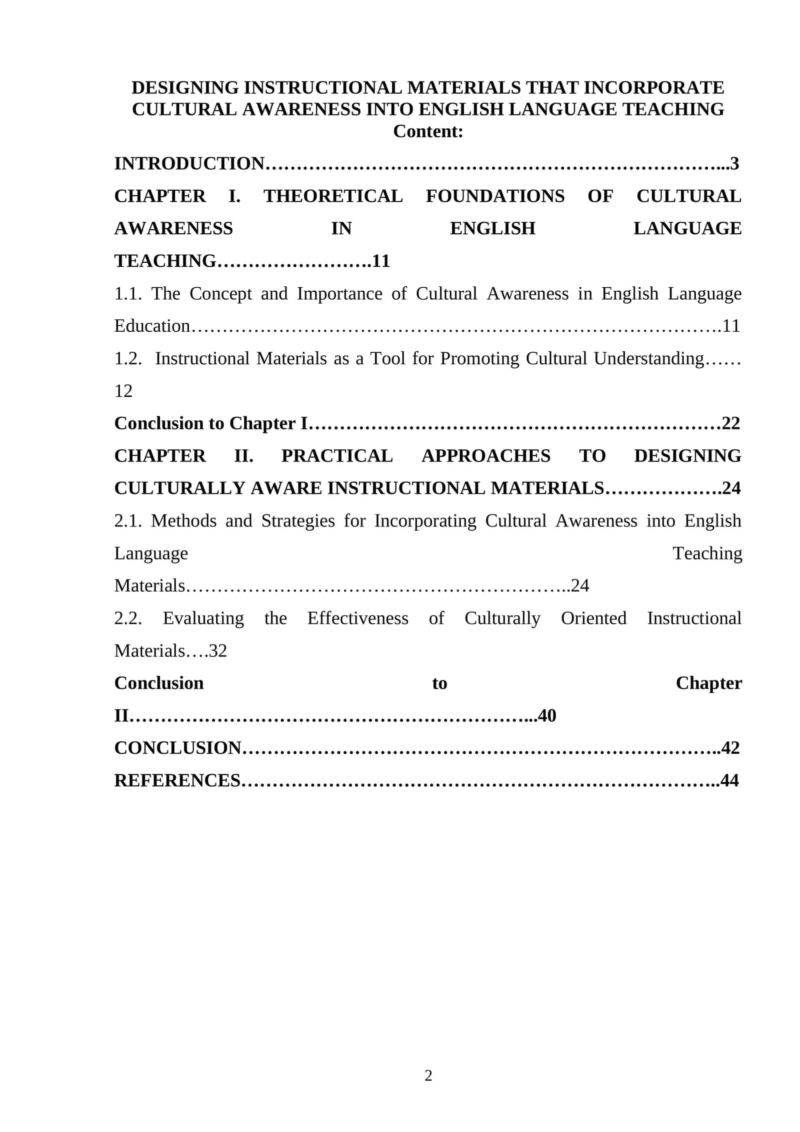 DESIGNING INSTRUCTIONAL MATERIALS THAT INCORPORATE CULTURAL AWARENESS INTO ENGLISH LANGUAGE TEACHING 1