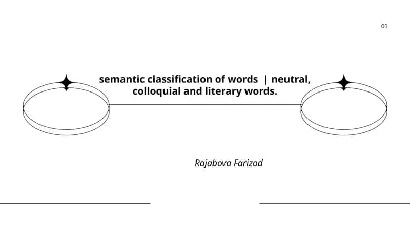 Definitions and distinguishing features of neutral, colloquial, and literary words 1