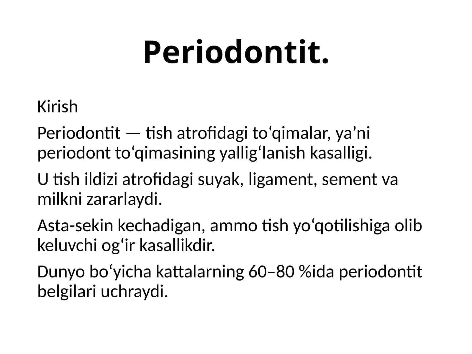 Periodontit 1