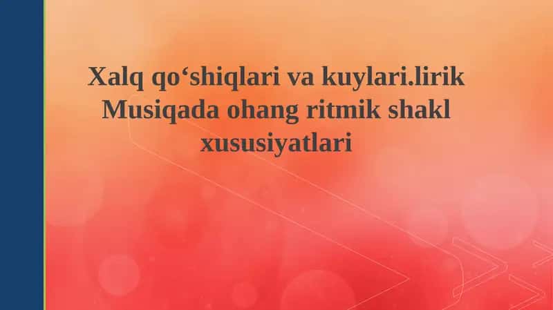 Xalq Qoʻshiqlarining Ritmik Tuzilishi va Tahlili 1