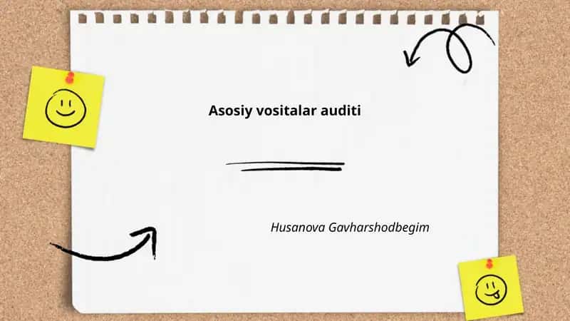 Asosiy vositalar auditi 1