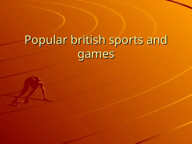 Sport in Britain 1