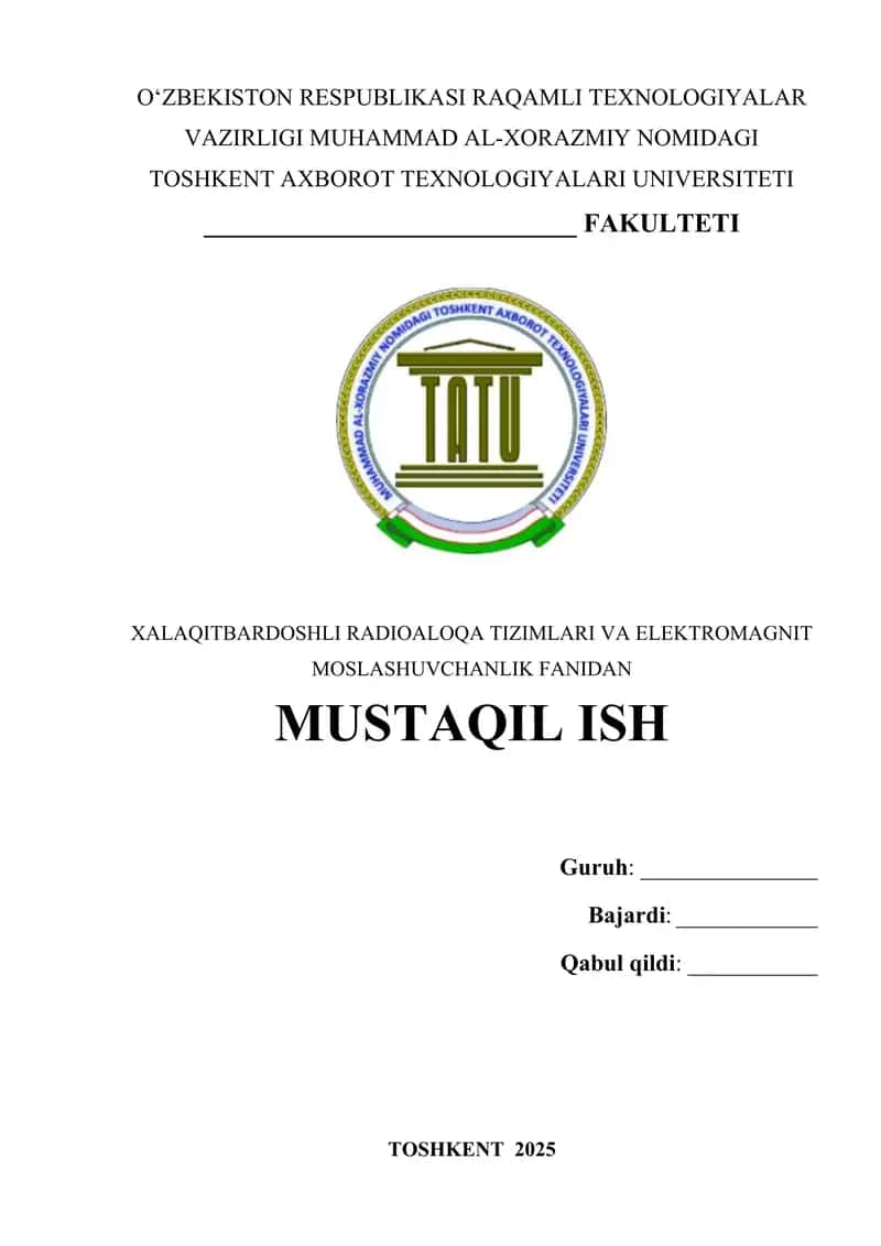Elektromagnit moslashuv bo‘yicha ITU-R tavsiyalari 1