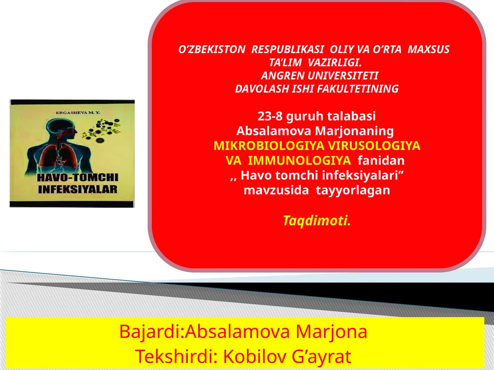 Havotomchi infeksiyalari 1
