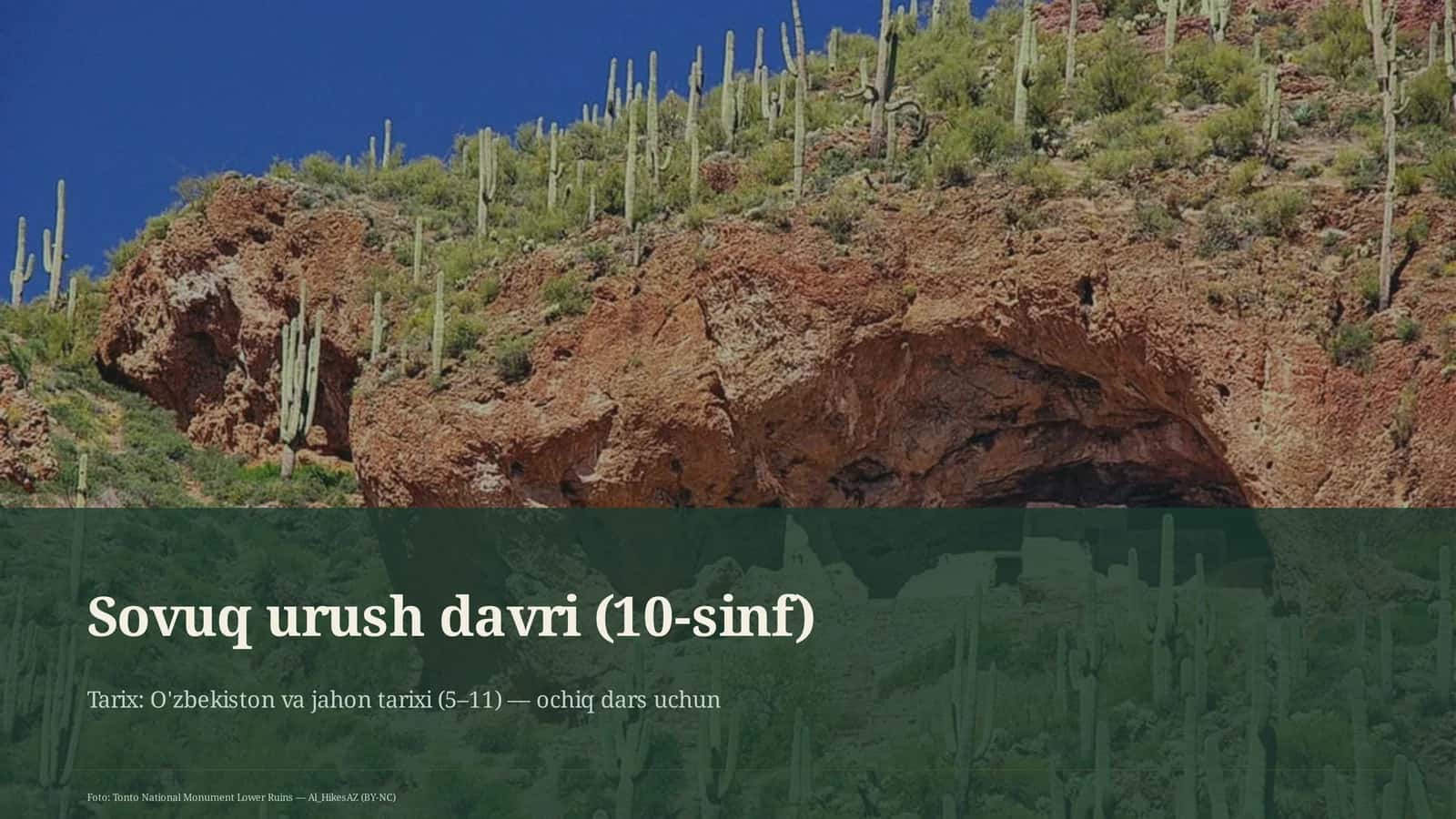 Sovuq urush davri (10-sinf) 1