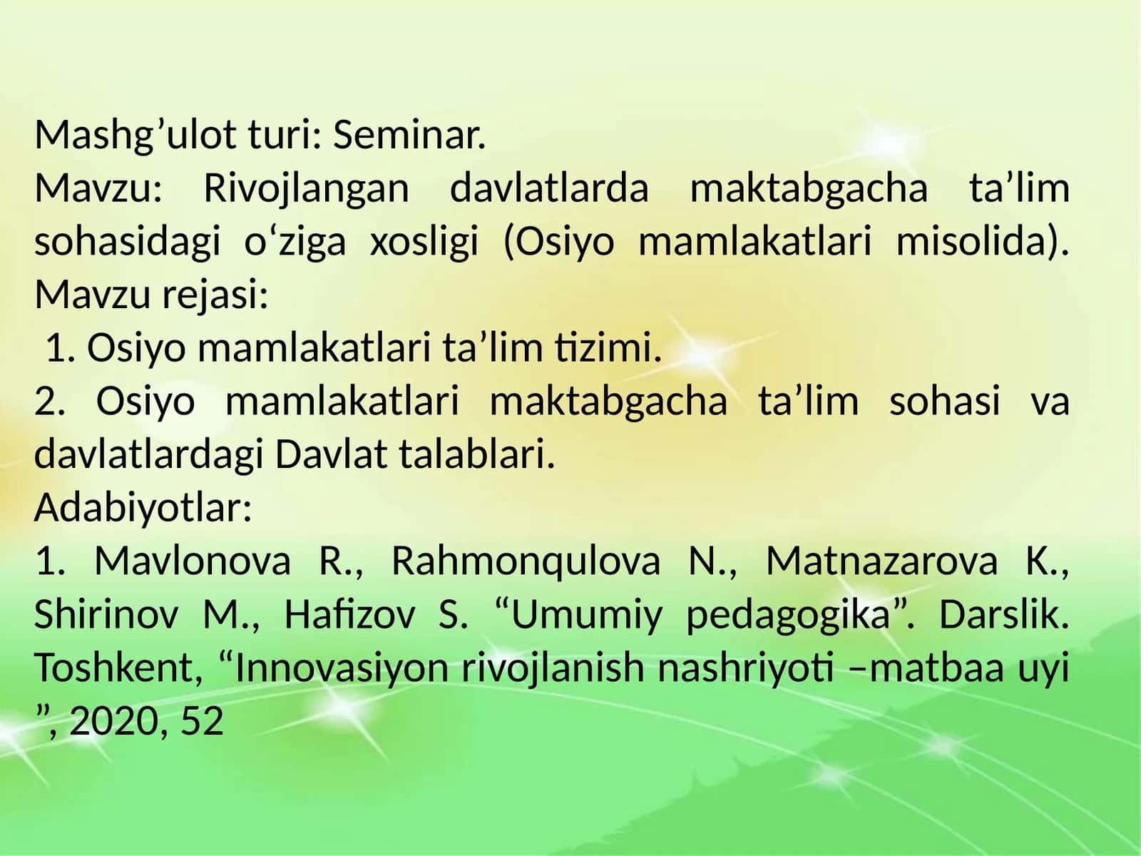 Umumi yedagogika darsliki 1