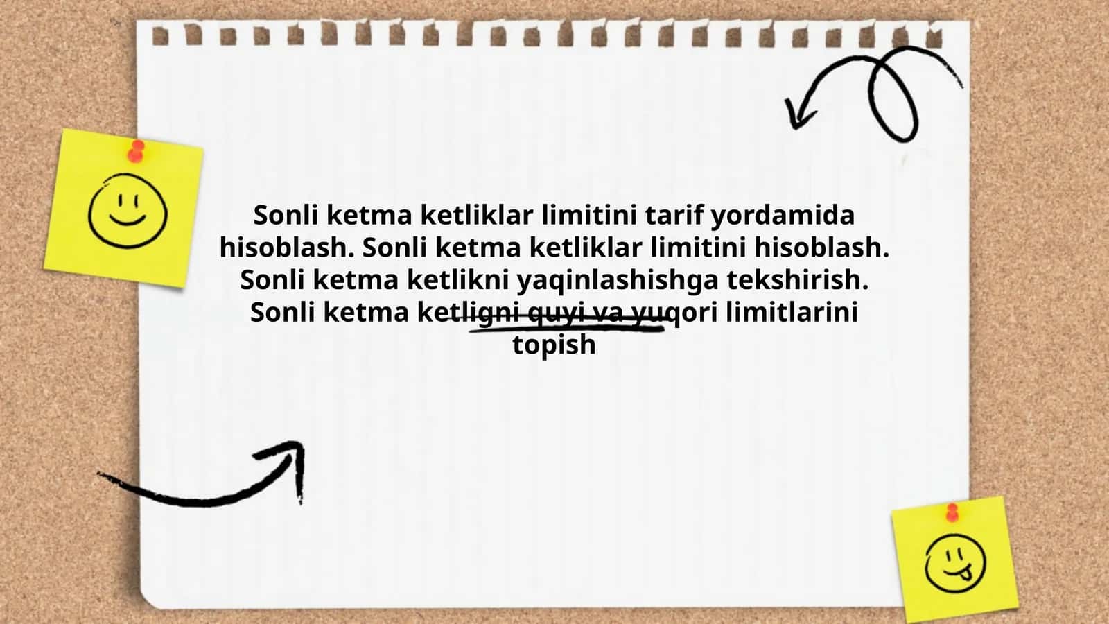 Sonli ketma ketliklar hisobi 1