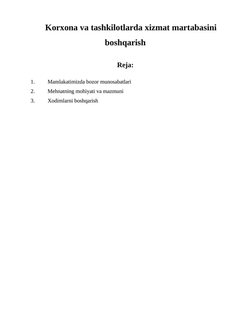 Mamlakatimizda bozor munosabatlari 1