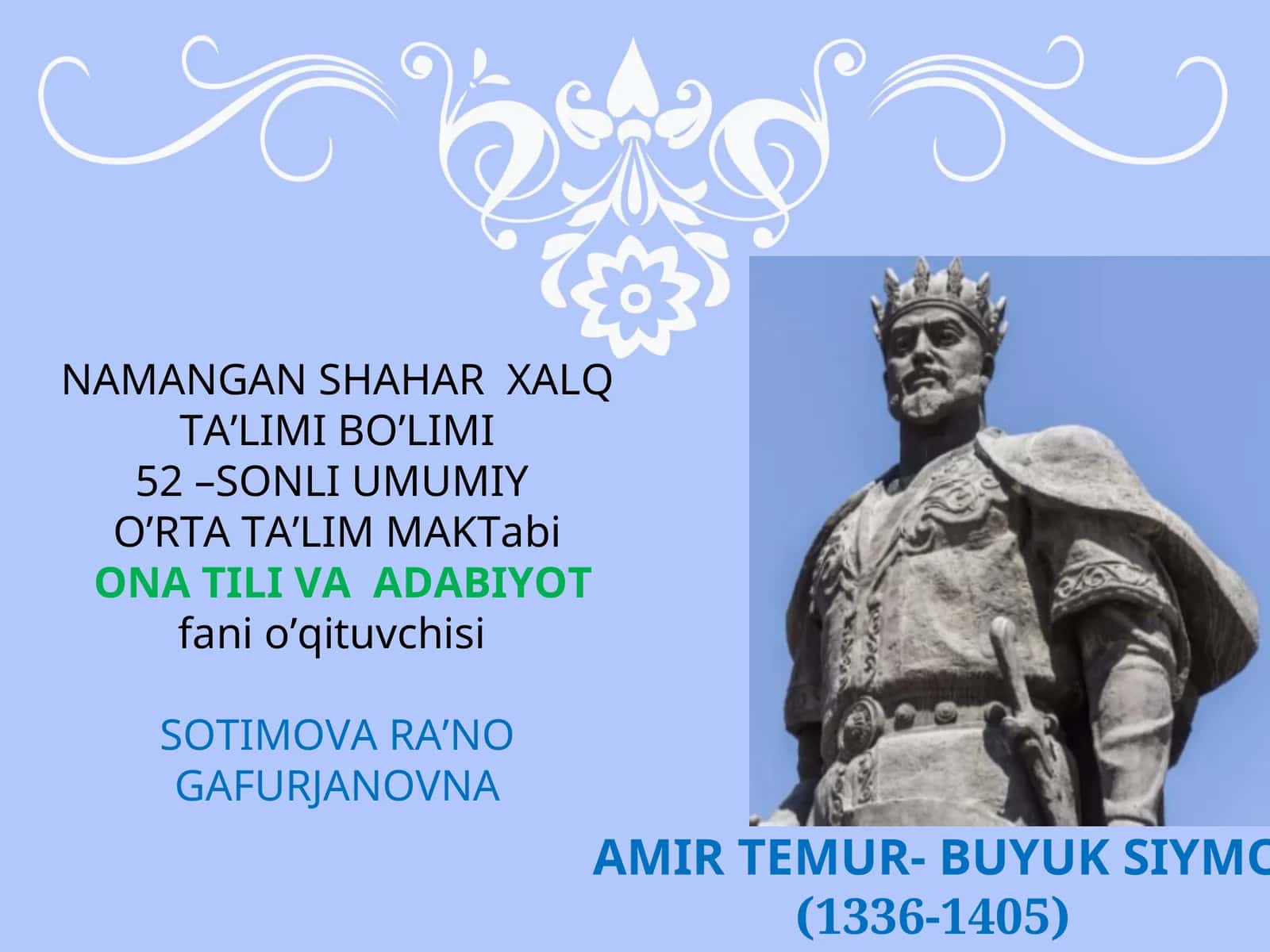 AMIR TEMUR- BUYUK SIYMO 1
