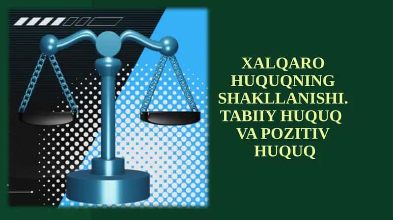XALQARO HUQUQNING SHAKLLANISHI 1