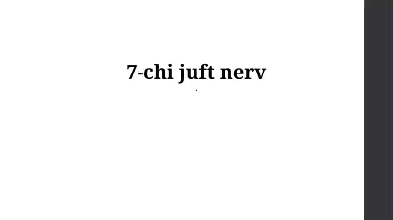 Yuz nervi 1