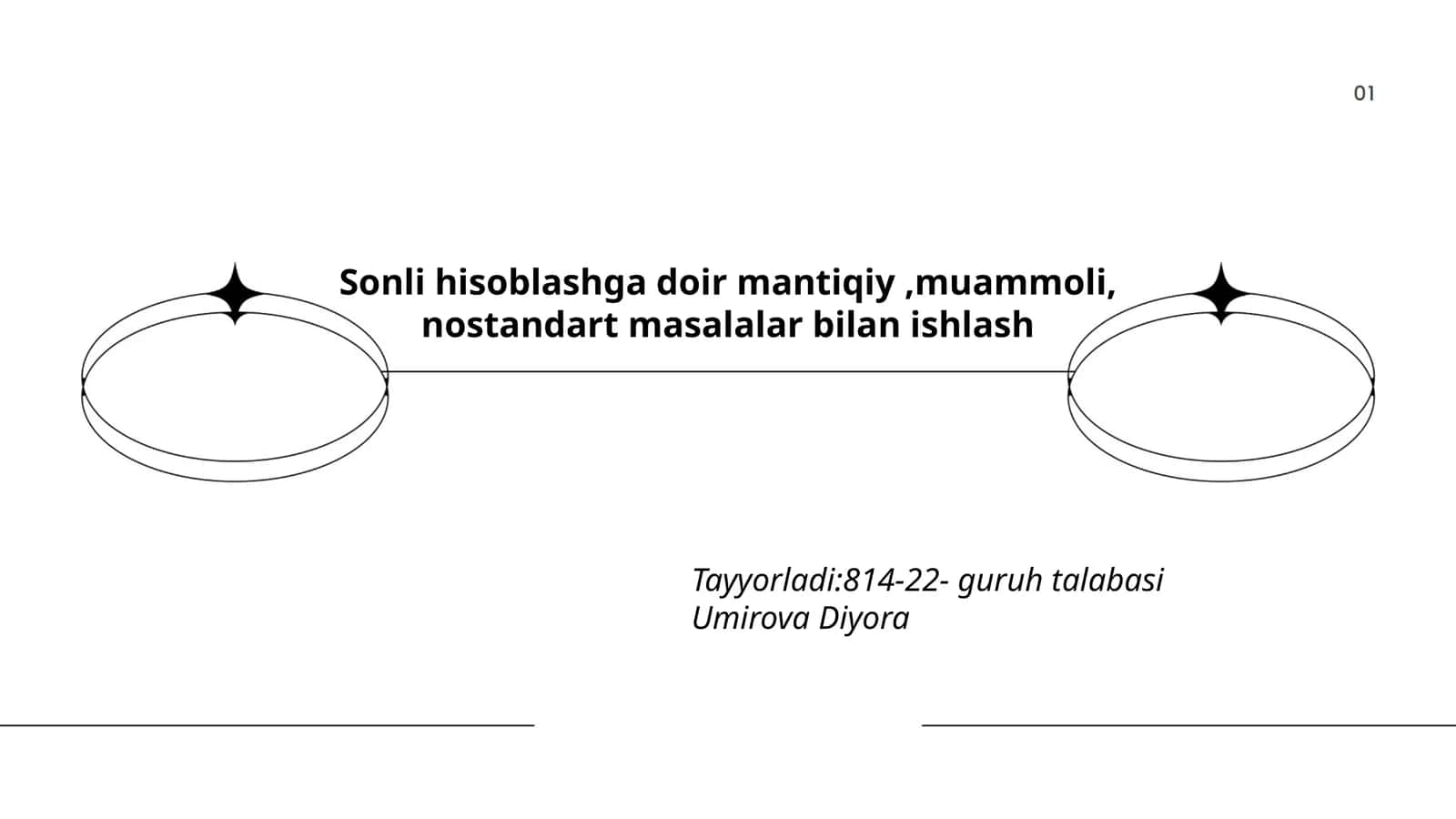 Sonli Izchilliklar 1