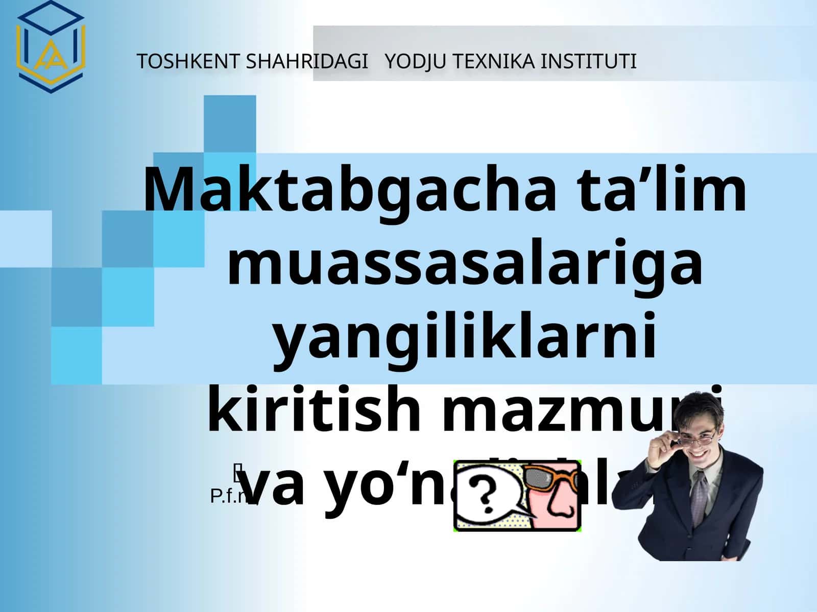 Innovatsiya va innovatsion texnologiyalar 1