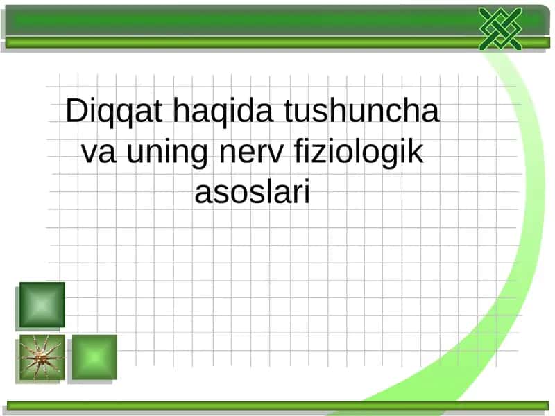 Diqqat haqida tushuncha 1
