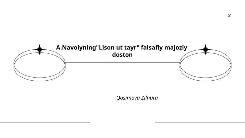 "Lison ut-Tayr" falsafiy majoziy doston 1