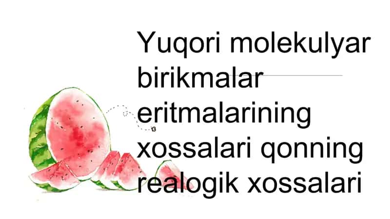 Yuqori molekulali birikmalar (polimerlar) 1