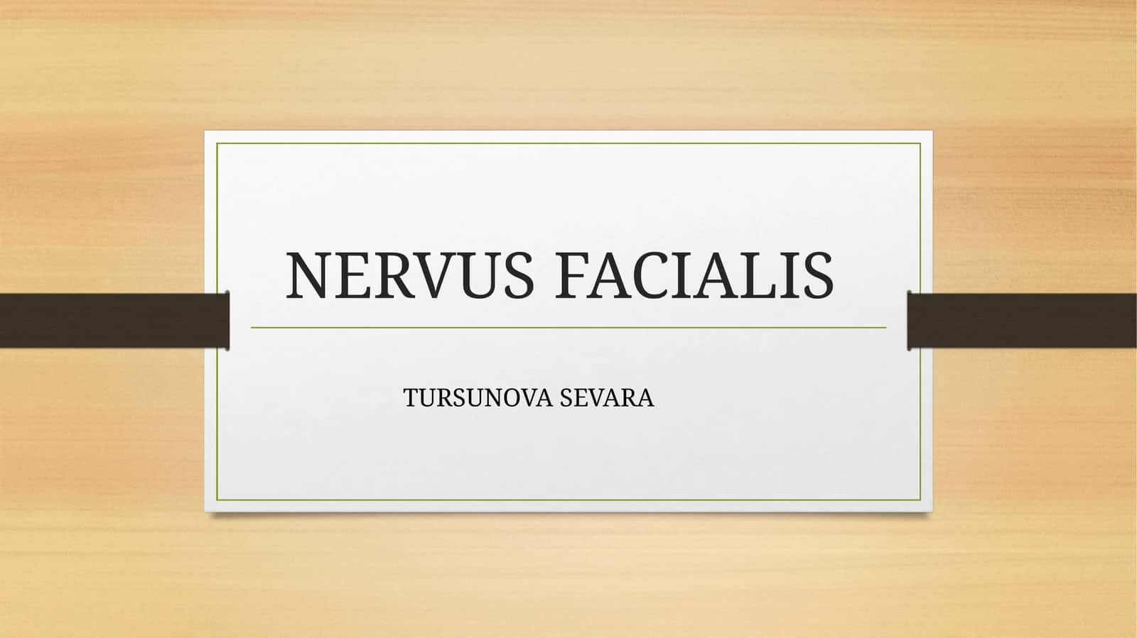 NERVUS FACIALIS 1