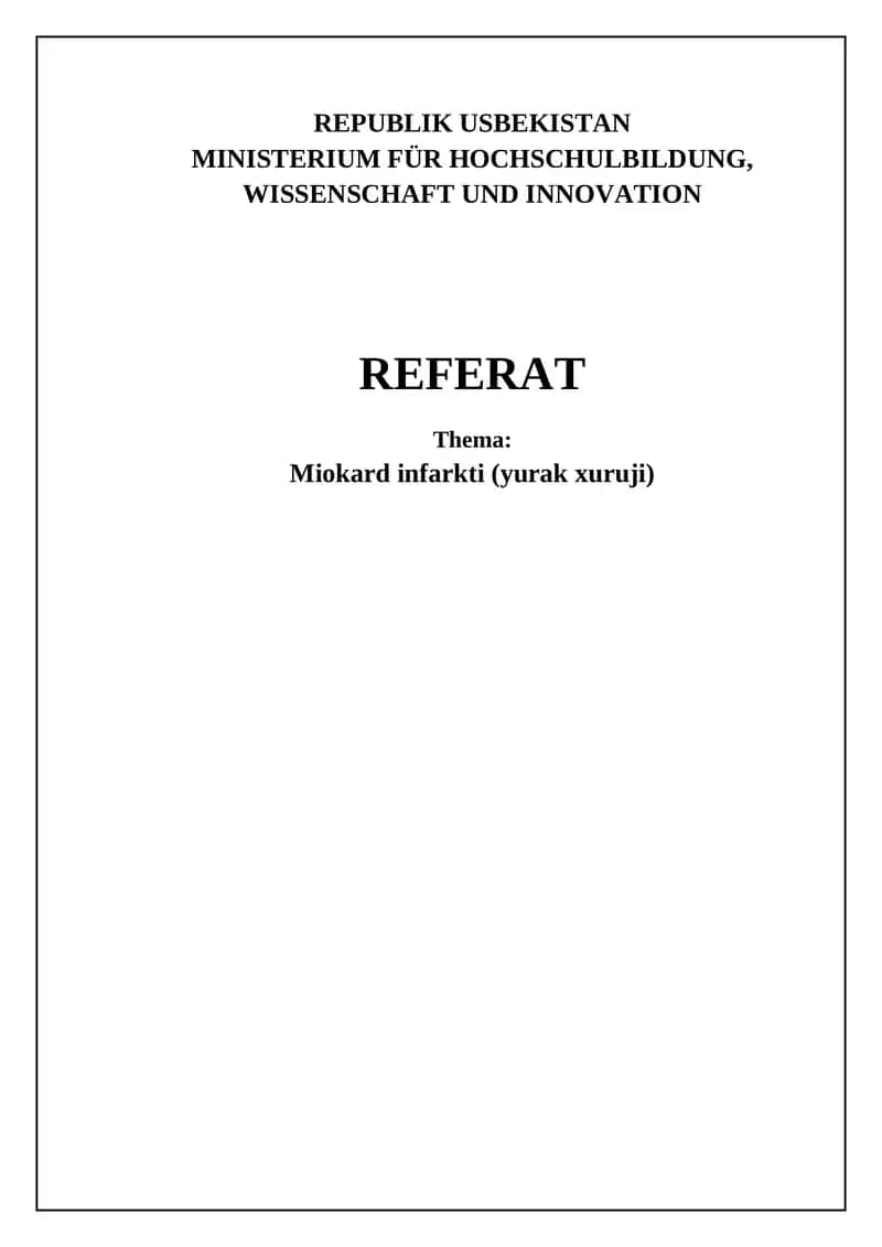 Miokard infarkti (yurak xuruji) 1