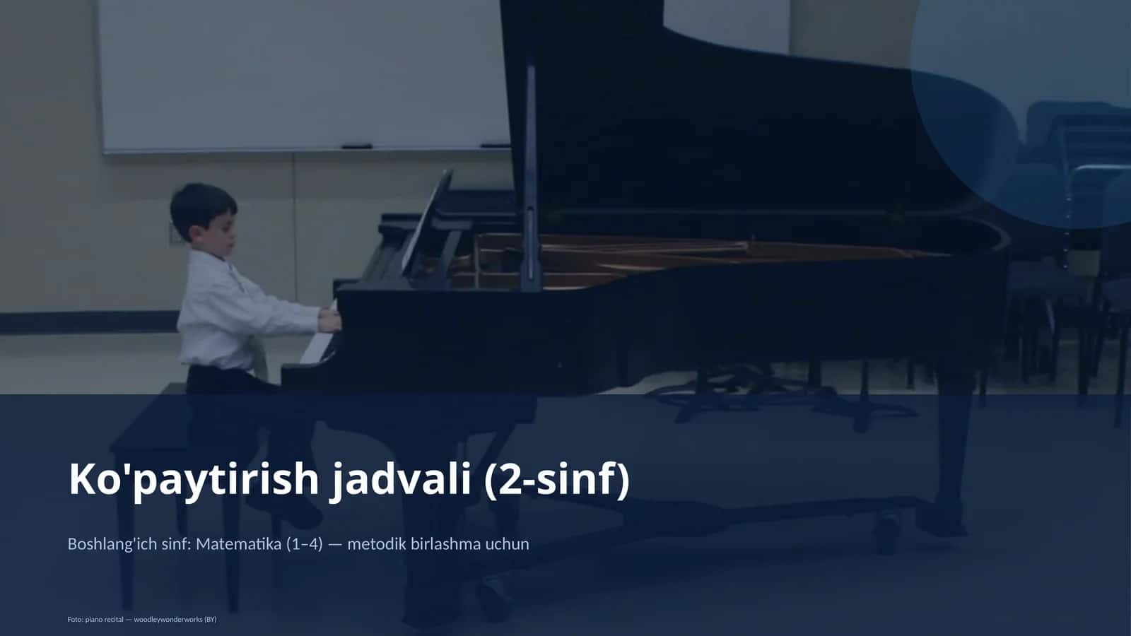 Ko'paytirish jadvali (2-sinf) 1
