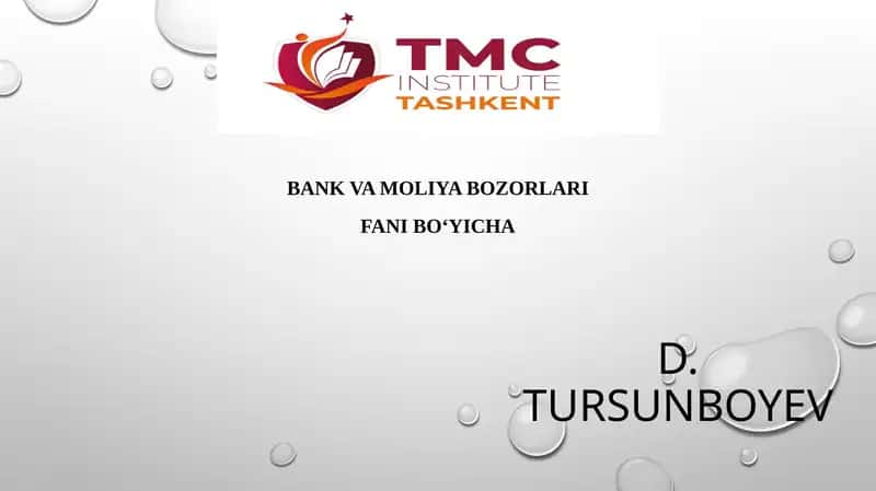 Valyuta bozorining turlari 1