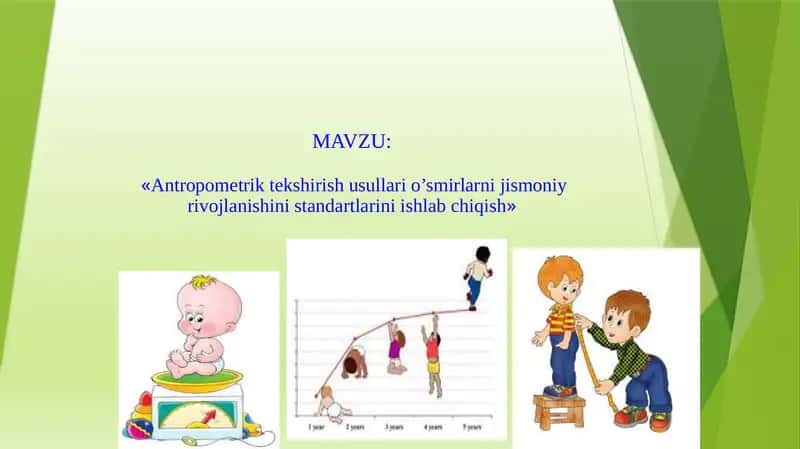 Antropometrik tekshirish usullari 1