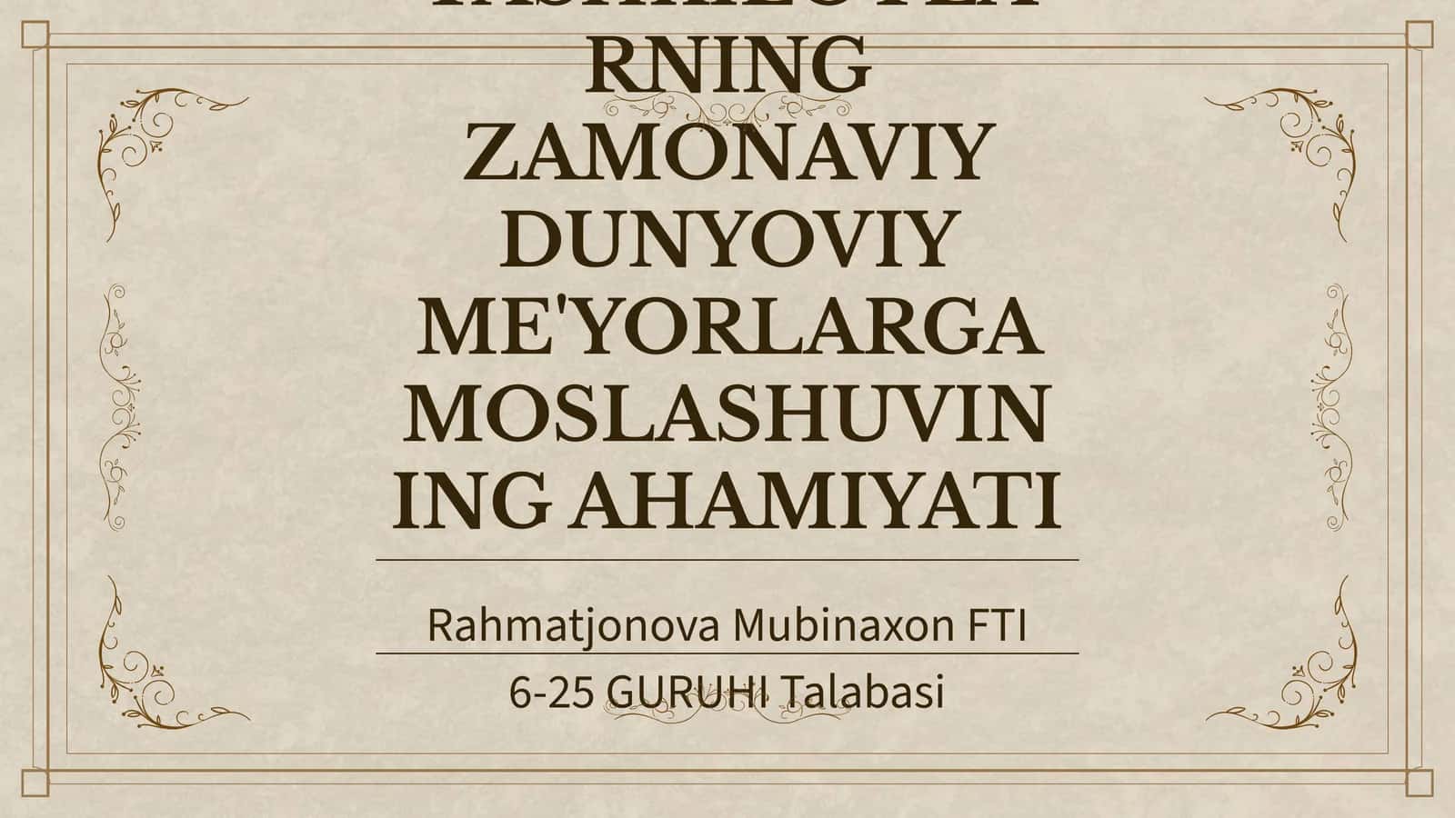 Zamonaviy jamiyatda diniy rol 1