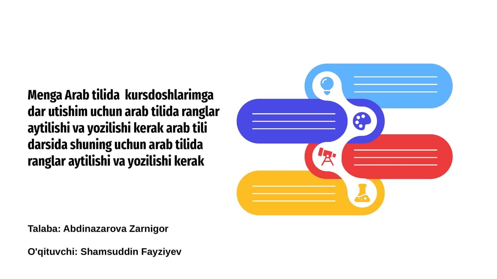 Arab tilida ranglarning nomlari 1