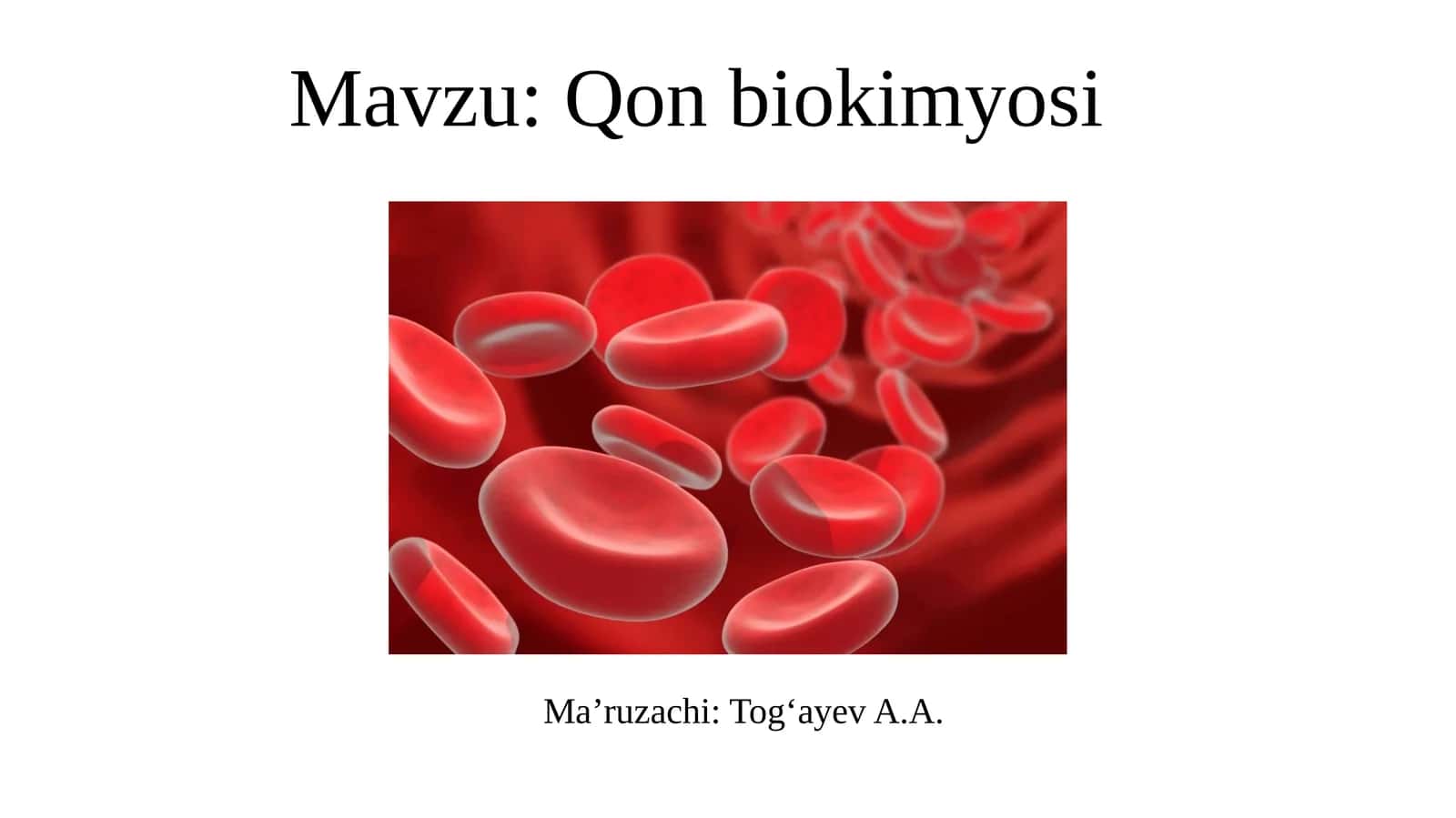 Qonbiokimyosi 1