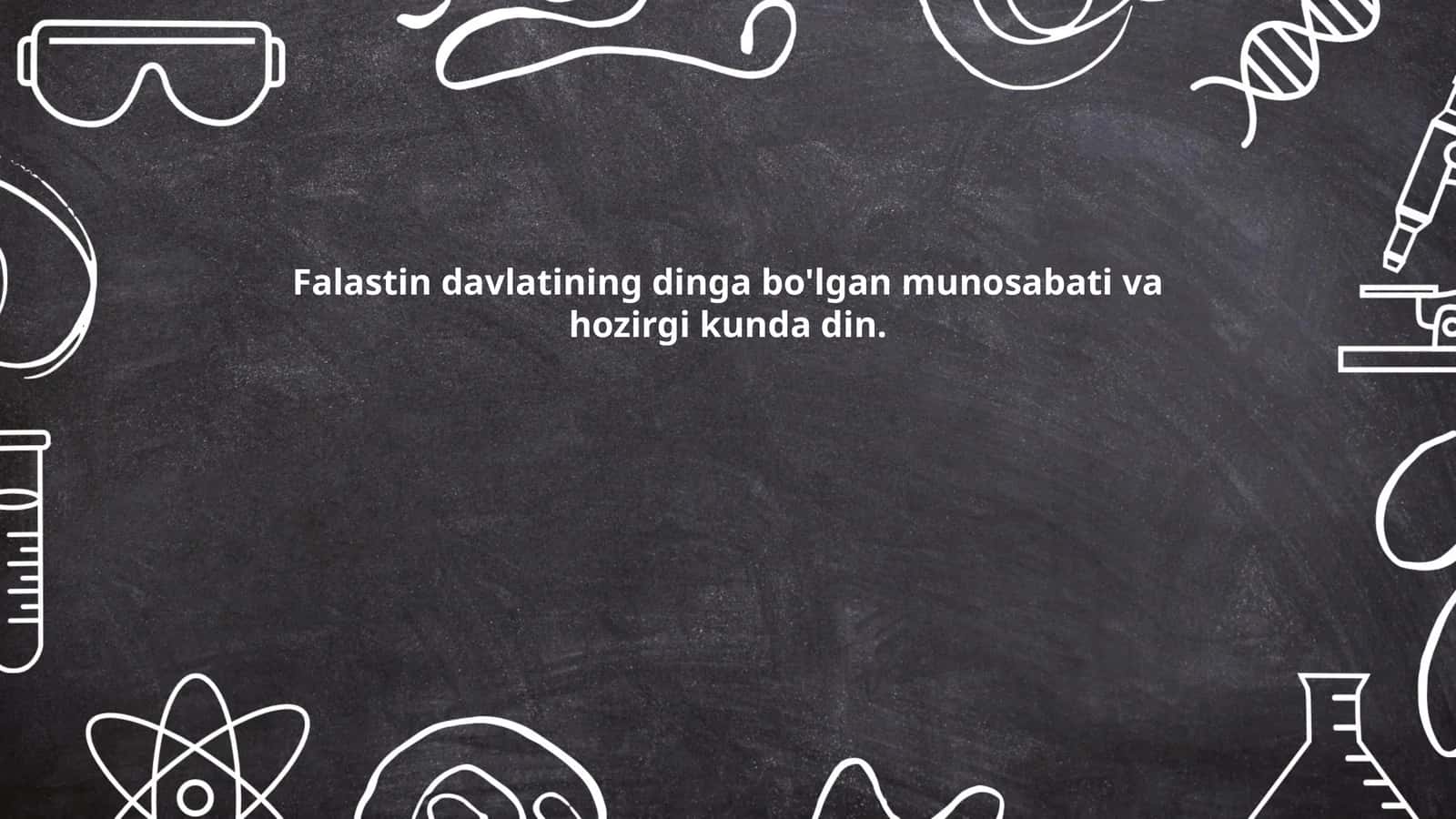 Falastin davlatining dinga bo'lgan munosabati va hozirgi kunda din 1