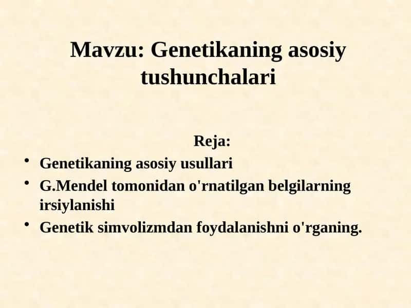Genetikaningasosiytushunchalari 1