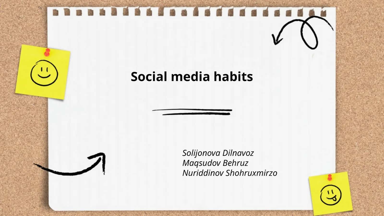 Social media habits 1
