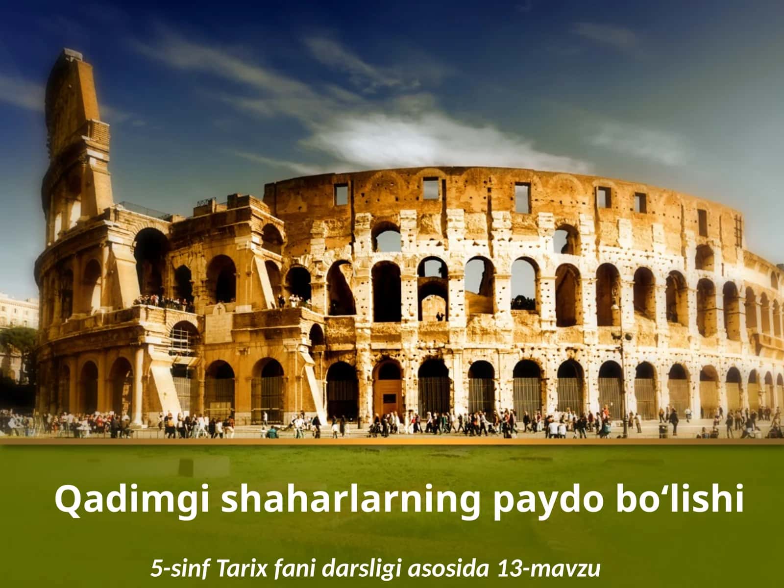 Qadimgi shaharlarning paydobo‘lishi 1