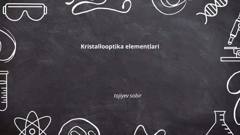 Kristallooptika elementlari 1