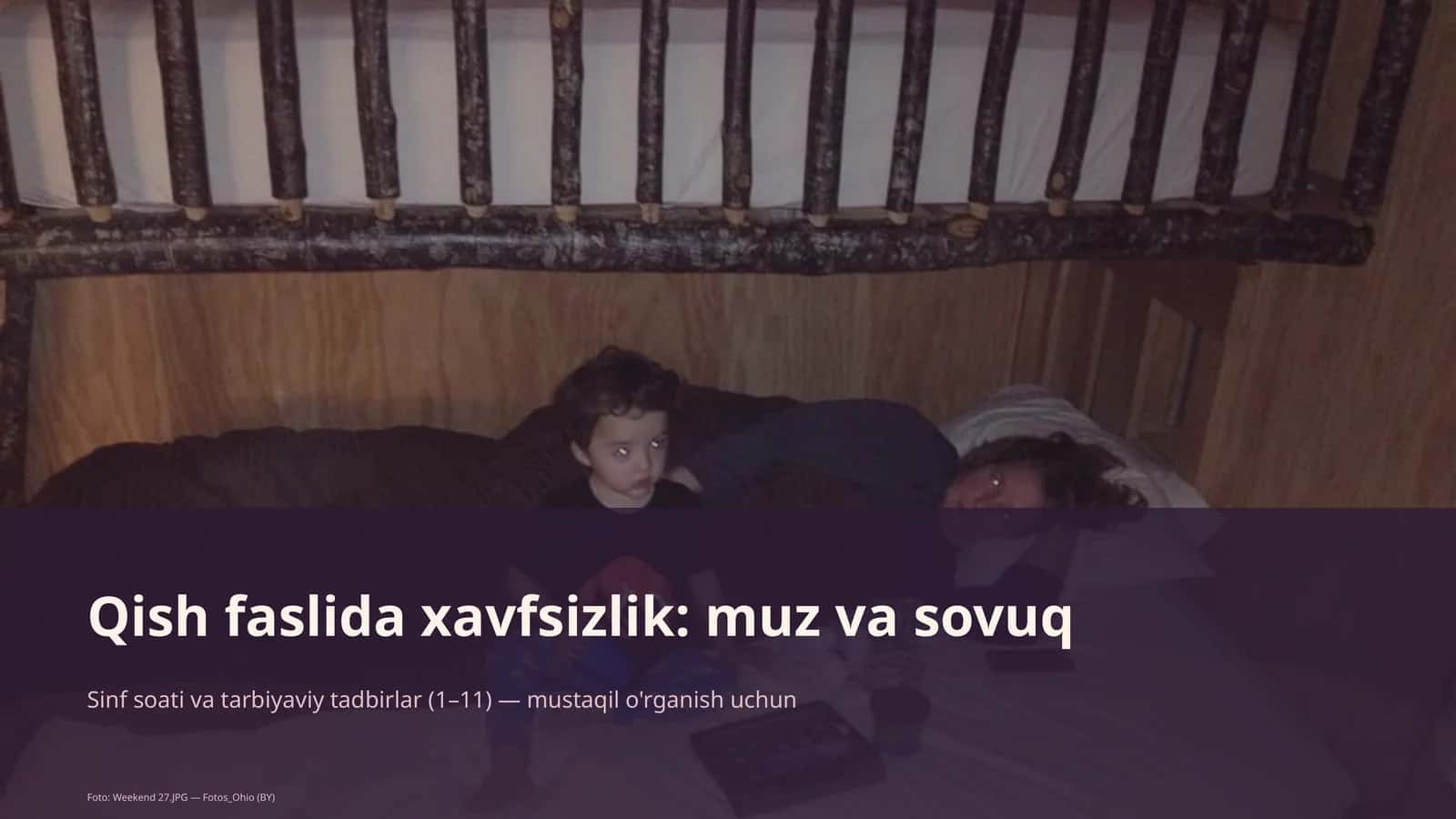 Qish faslida xavfsizlik: muz va sovuq 1