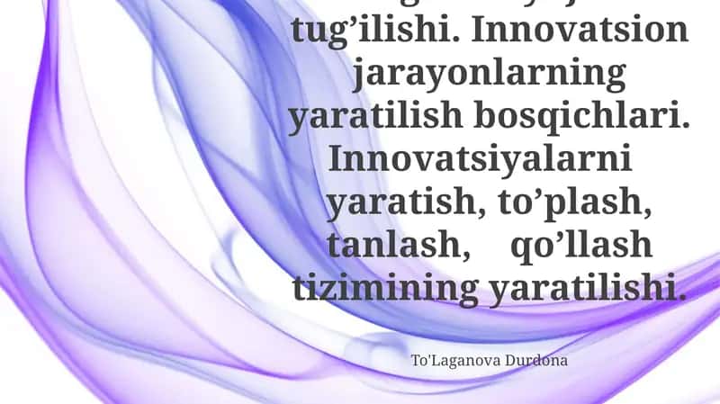 Innovatsiya Tsikli: G'oya dan Ta'sirga 1