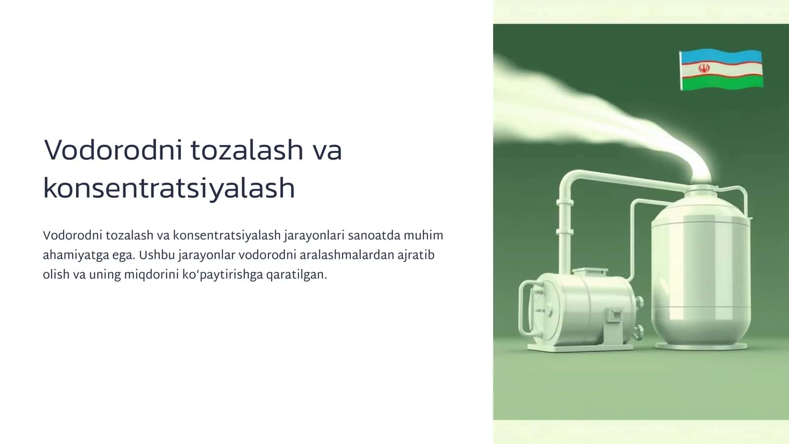 Vodorodni tozalash va konsentratsiyalash 1