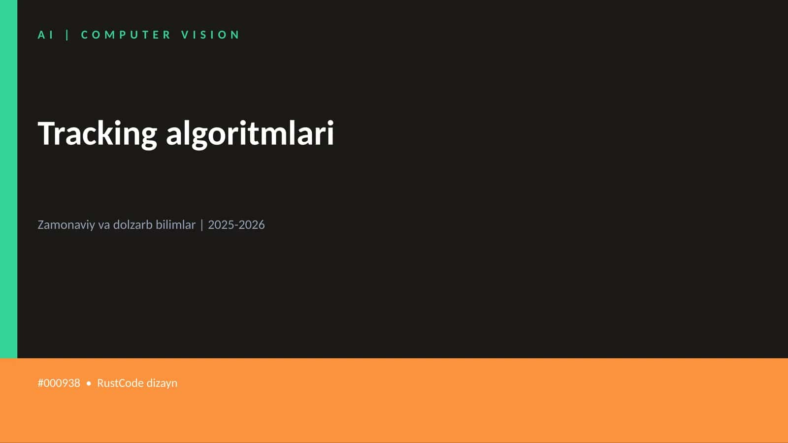 Tracking algoritmlari 1