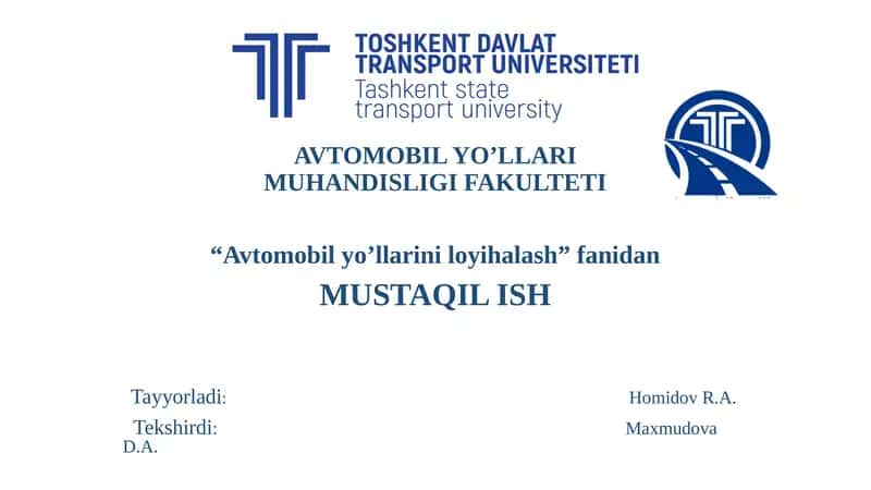 Avtomobillar yo'llaridagi qonunlar 1