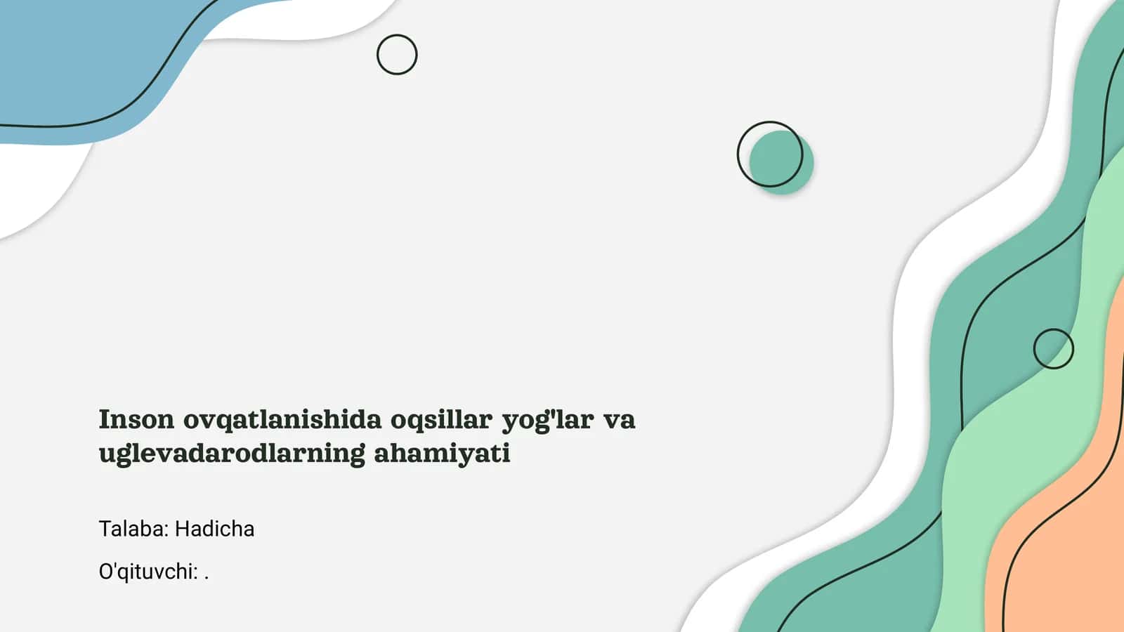 Oqsillar: Funktsiyalari va ahamiyati 1