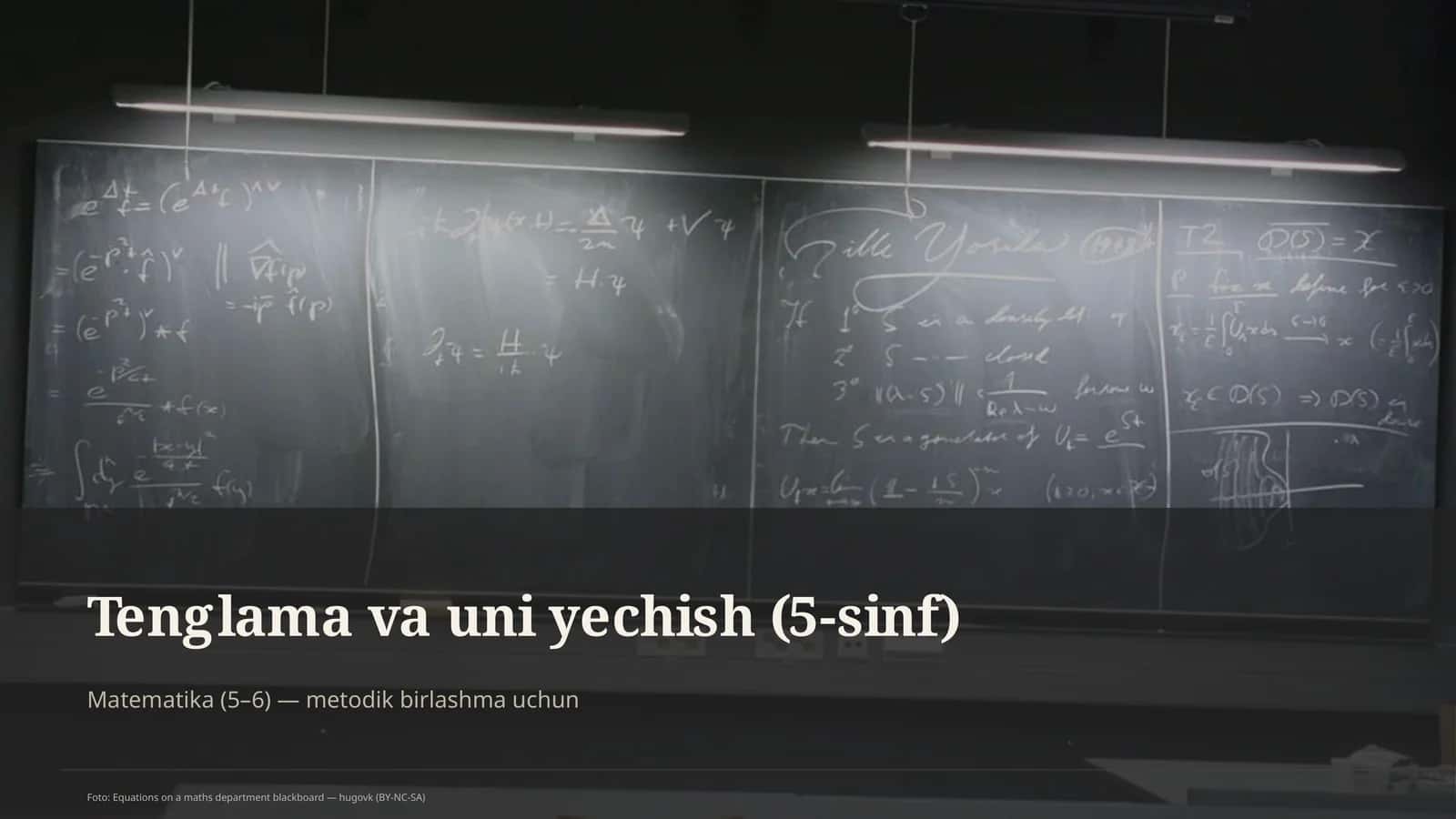Tenglama va uni yechish (5-sinf) 1