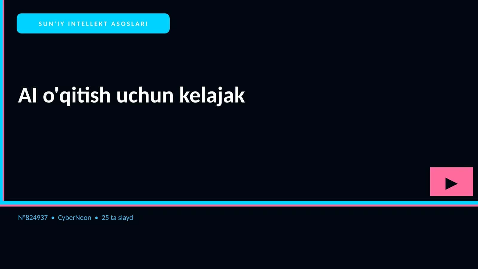 SUN'IY INTELLEKT ASOSLARI 1