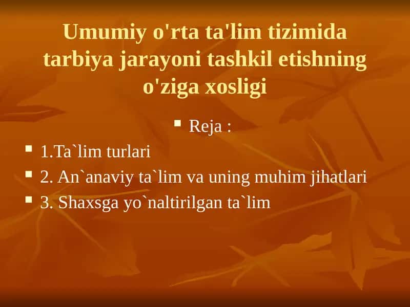 Umumiyo'rtata'lim tizimi 1