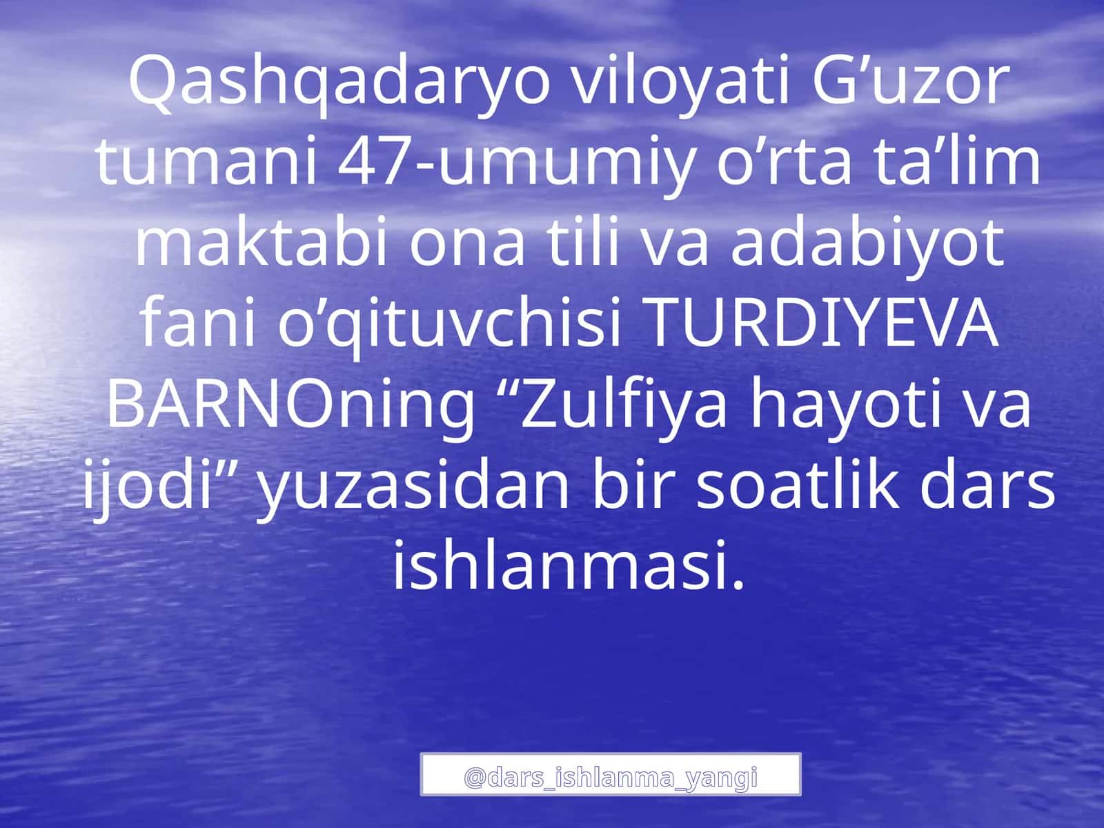 Zulfiya Isroilova hayoti va ijodi 1