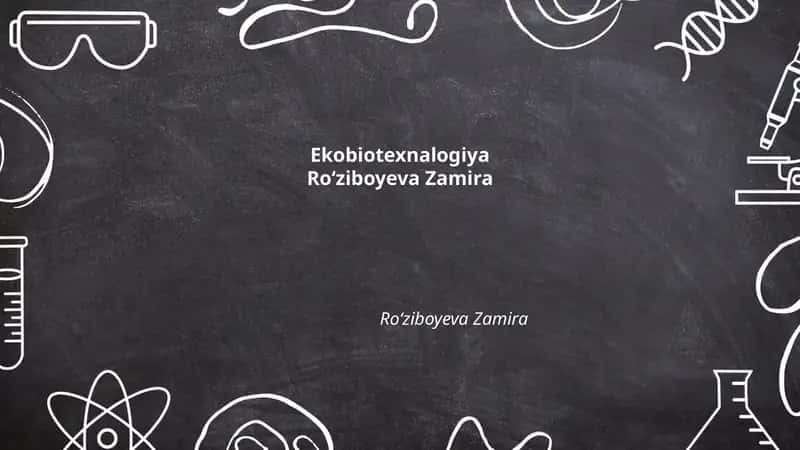 Ekobiotexnologiya 1