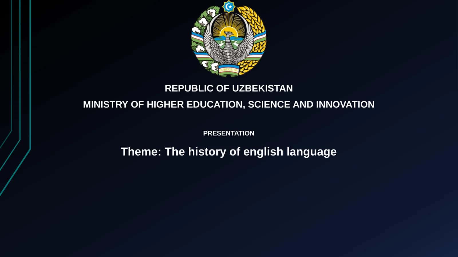 The history of englishlanguage 1