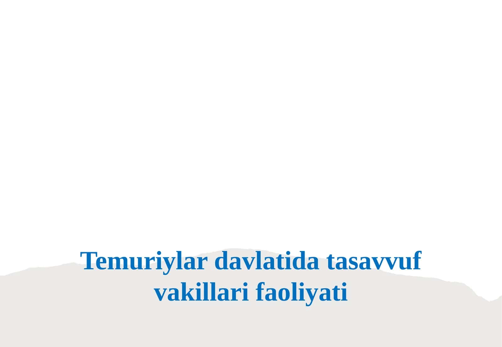 Temuriylar davlatida tasavvuf vakillari faoliyati 1
