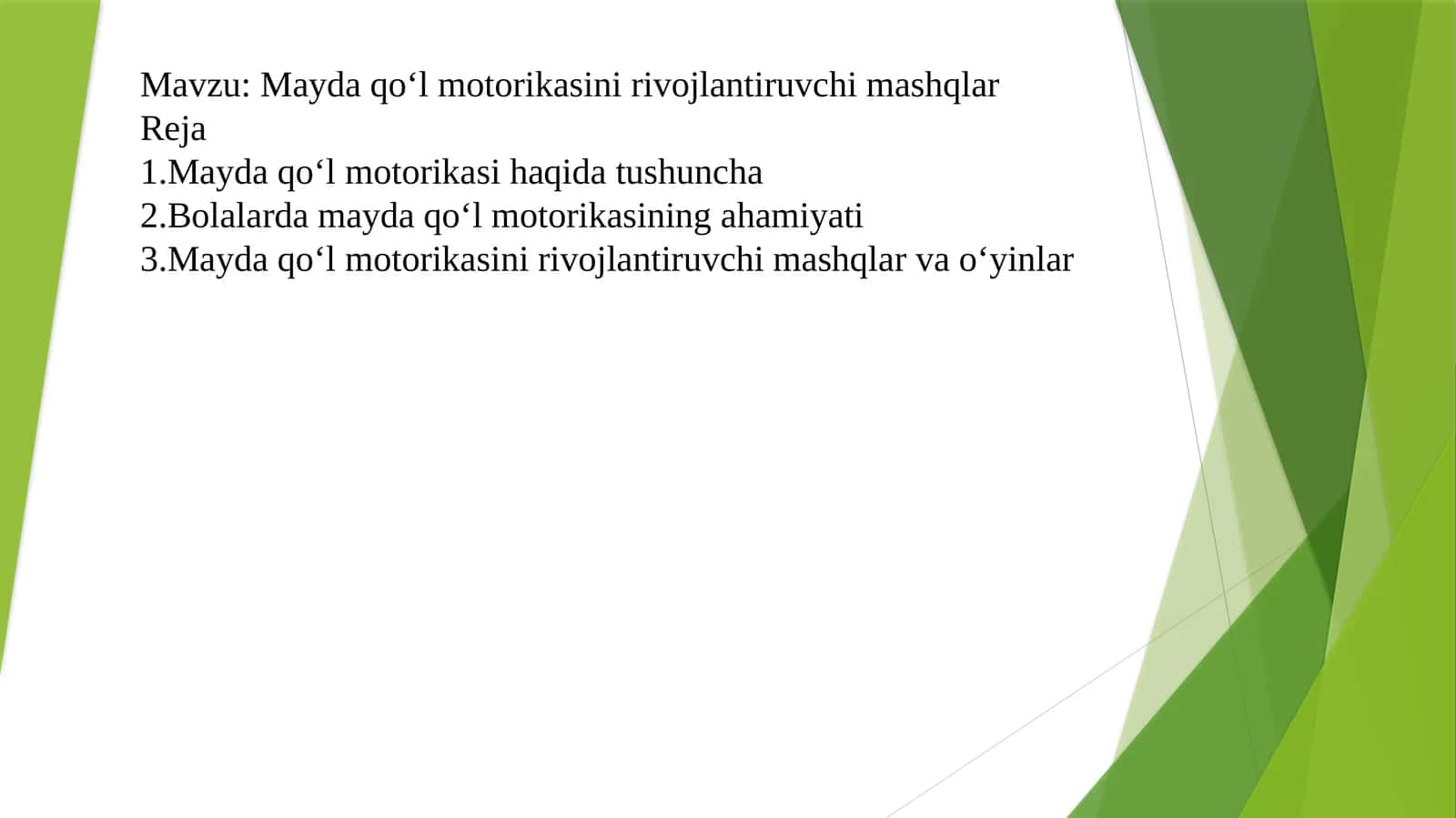 Mayda qo‘l motorikasini rivojlantiruvchi mashqlar 1