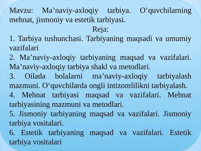 Ma’naviy-axloqiy tarbiya 1