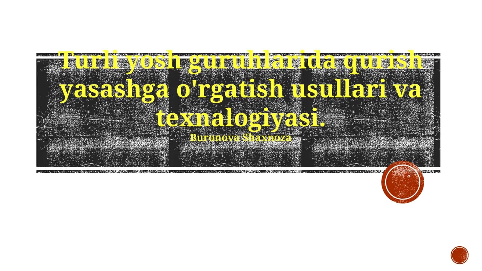 Xavfsizlik va mehnat muhofazasi ta'limi 1